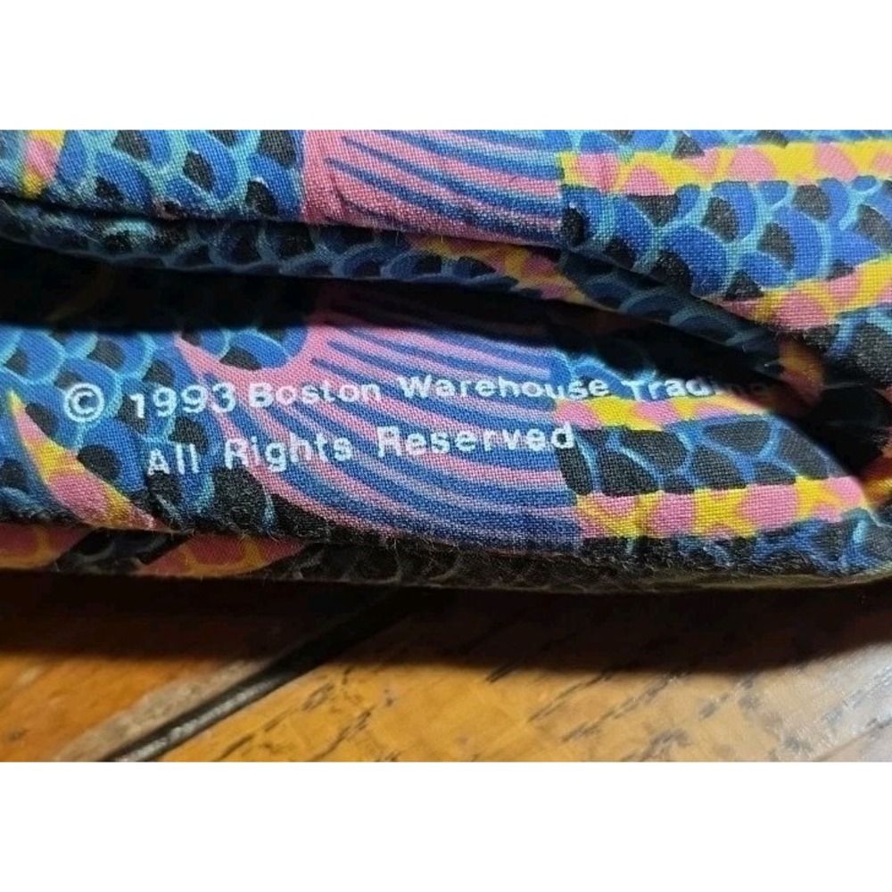 Vintage Boston Warehouse Oven Mitt‎ Decorative Tropical Fish  11 inch  1993